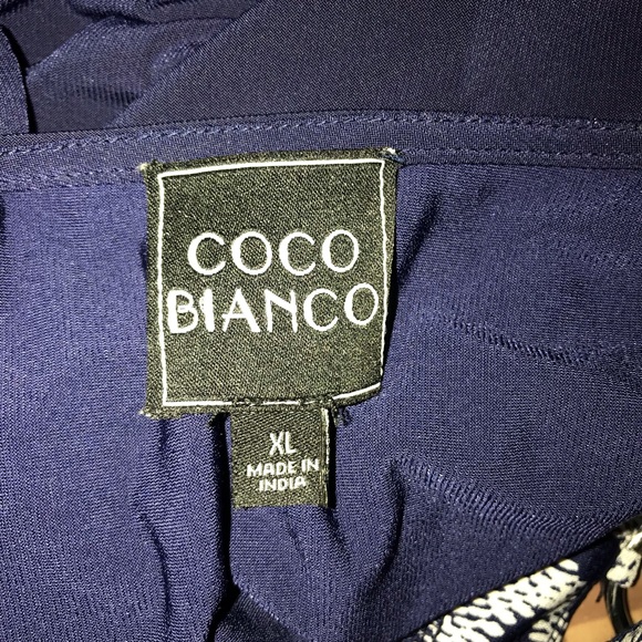 Coco Bianco Navy Sleeveless Tunic Top - Picture 5 of 8